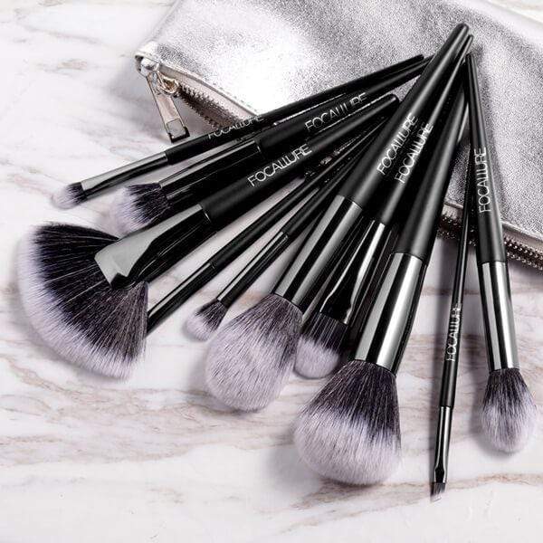 Focallure 10 Brushes Bundle (With Silver Pouch)