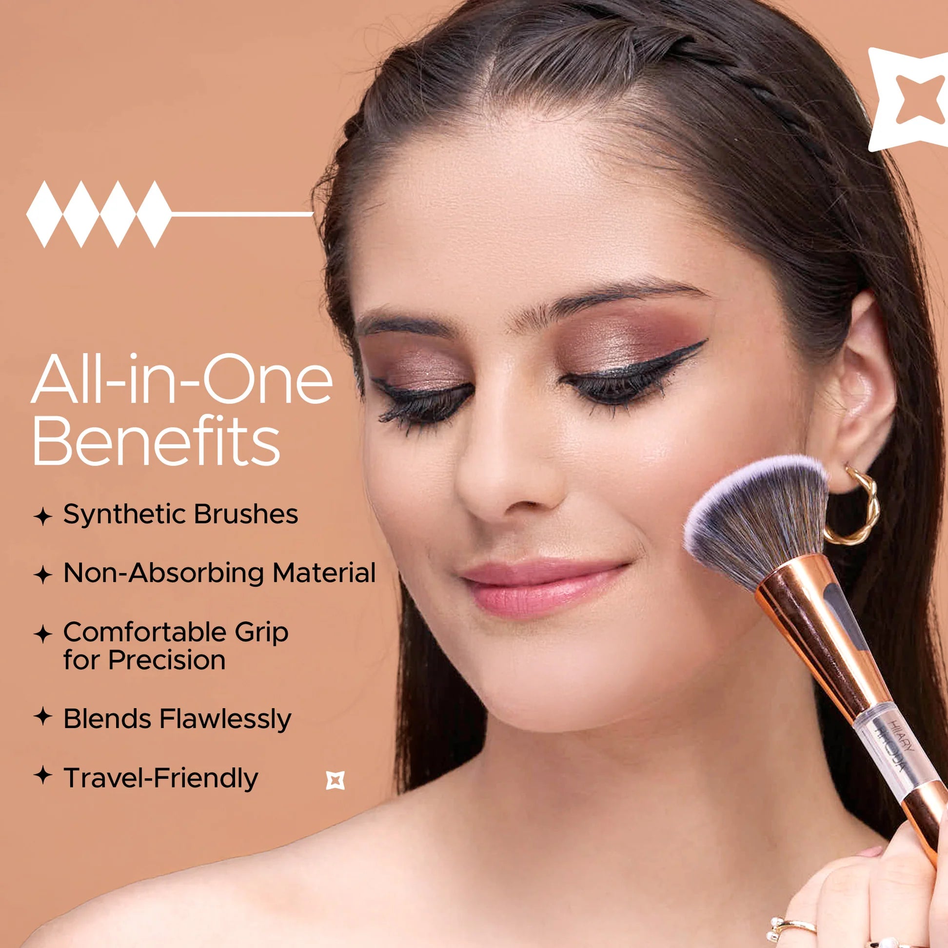 Hillary Rhoda All-Rounder 4 in 1 Brush