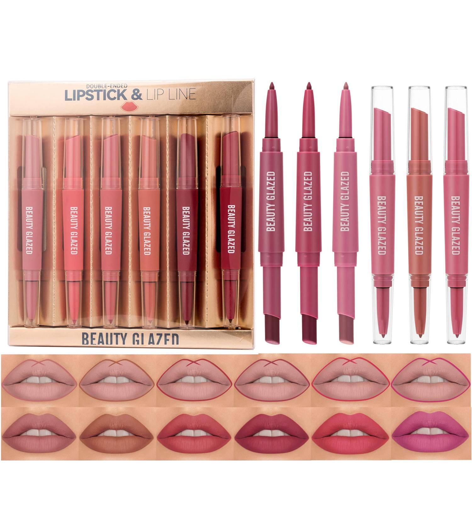 Beauty Glazed Double Head Lipstick & Lip Liner Set