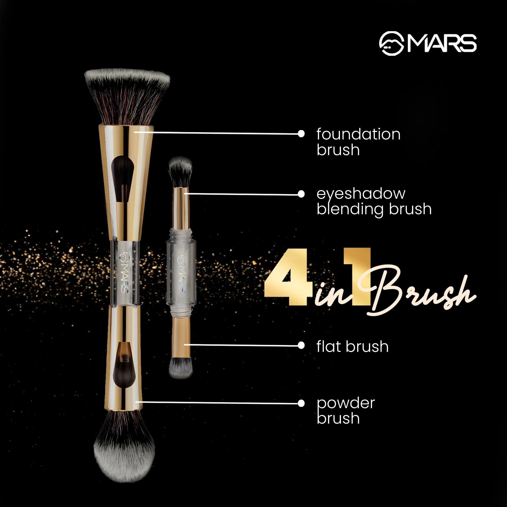 Mars 4 In 1 Travel Brush