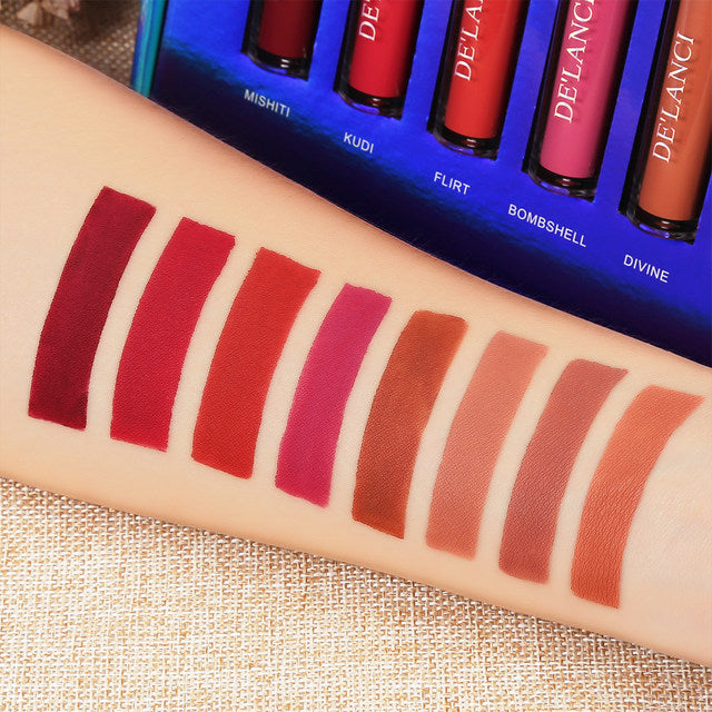 Delanci 8 pcs Lipstick Set