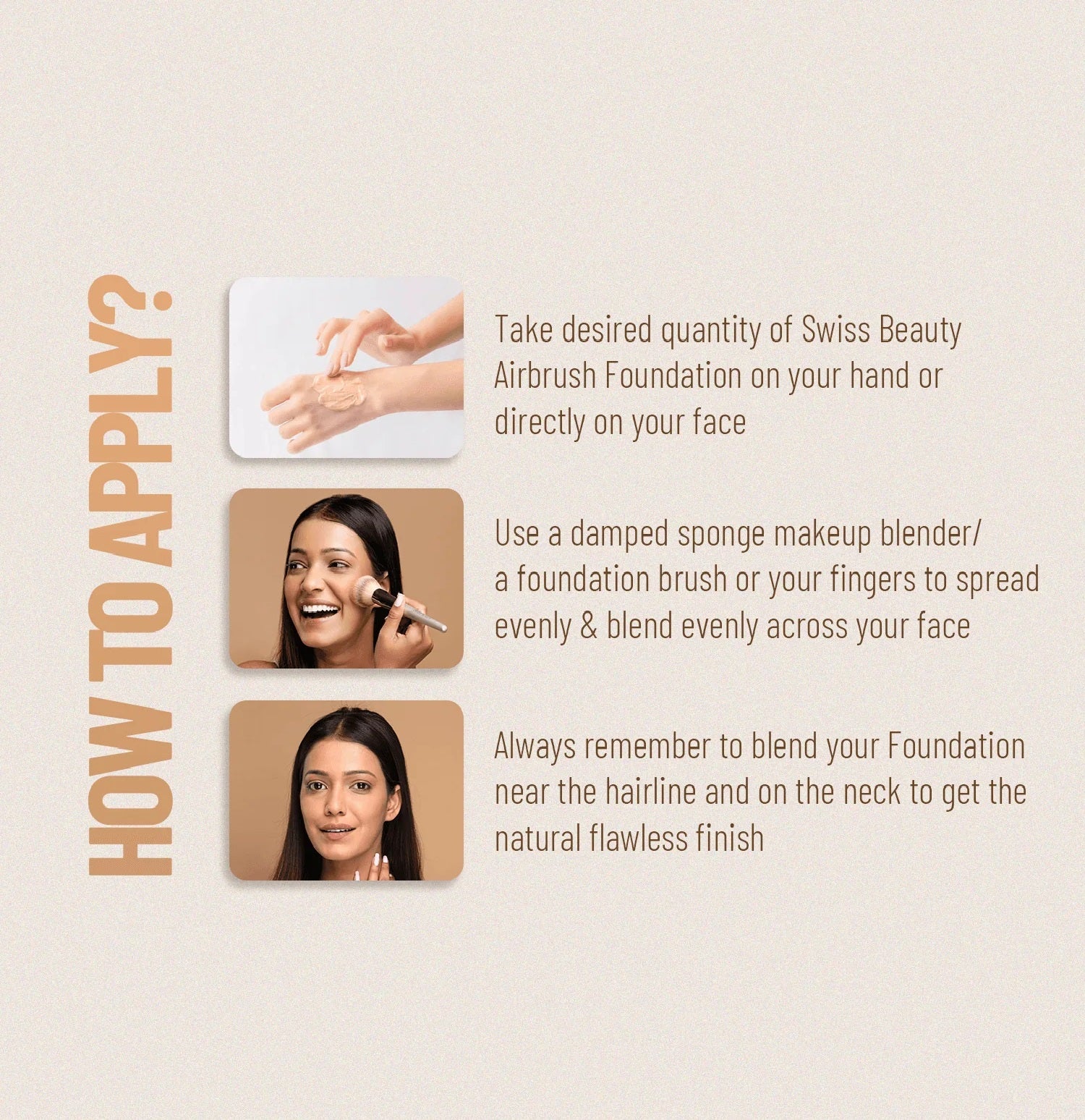 SWISS BEAUTY Airbrush Finish Foundation - 04 Golden Beige