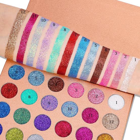 Delanci Pressed Glitter Eyeshadow Palette