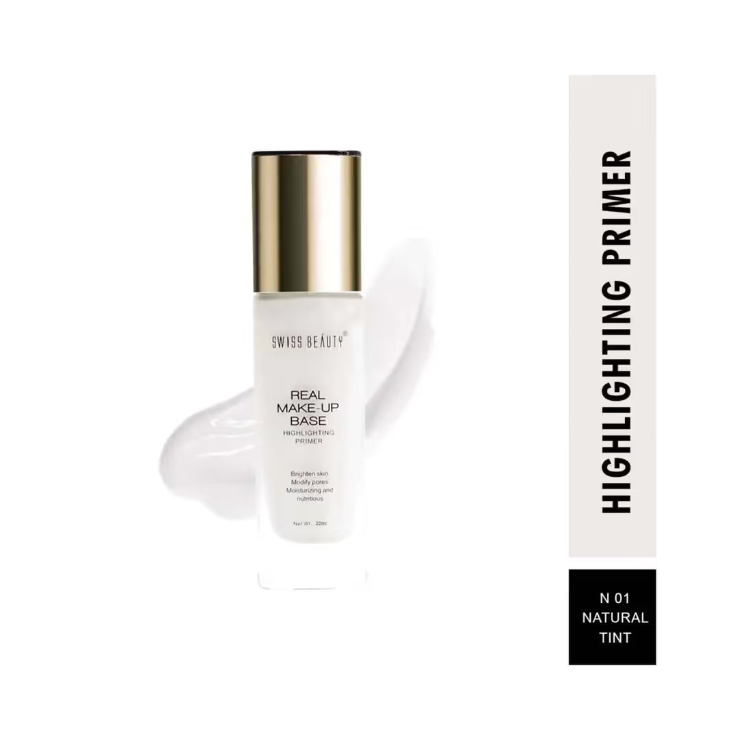Swiss Beauty Real Make Up Base Highlighting Primer - Natural Tint (32ml)